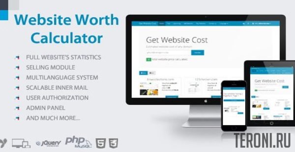 Script website cost calculator - Website Worth Calculator v3.5