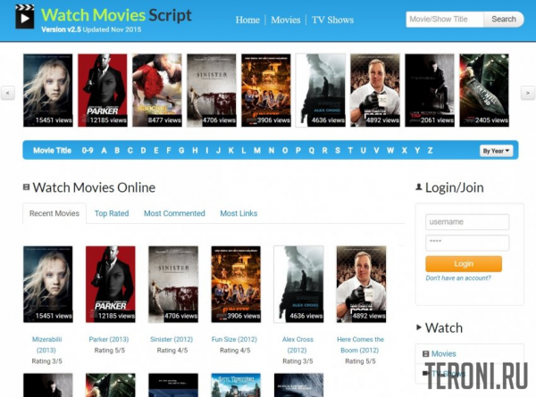 Movie portal script - Watch Movies v2.7